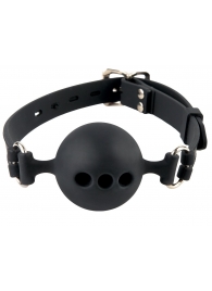 Силиконовый кляп-шар с отверстиями для дыхания Silicone Breathable Ball Gag Small - Pipedream - купить с доставкой в Новокузнецке