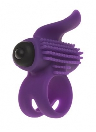 Эрекционное кольцо с подхватом мошонки и стимуляцией клитора Bullet Lastic Ring - Adrien Lastic - в Новокузнецке купить с доставкой