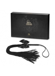 Чёрная плётка Lilly Whip Bijoux - Bijoux Indiscrets - купить с доставкой в Новокузнецке
