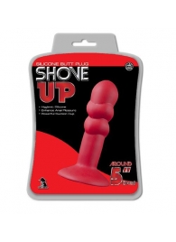 Красная анальная пробка SHOVE UP 5INCH SILICONE BUTT PLUG RED - 12,7 см. - NMC