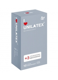 Презервативы с точками Unilatex Dotted - 12 шт. + 3 шт. в подарок - Unilatex - купить с доставкой в Новокузнецке