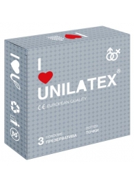 Презервативы с точками Unilatex Dotted - 3 шт. - Unilatex - купить с доставкой в Новокузнецке