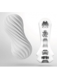 Мастурбатор FLEX Silky White с мягким рельефом - Tenga - в Новокузнецке купить с доставкой