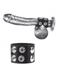 Ремень на член и мошонку 1.5  Cock Ring With Ball Strap - BlueLine - купить с доставкой в Новокузнецке