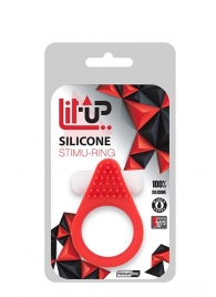 Красное эрекционное кольцо LIT-UP SILICONE STIMU RING 1 RED - Dream Toys - в Новокузнецке купить с доставкой