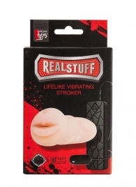 Мастурбатор-ротик с вибрацией REALSTUFF VIBRATING MASTURBATOR MOUTH - Dream Toys - в Новокузнецке купить с доставкой