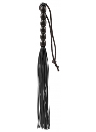 Чёрная мини-плеть из резины Rubber Mini Whip - 22 см. - Blush Novelties - купить с доставкой в Новокузнецке