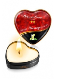 Массажная свеча с ароматом мохито Bougie Massage Candle - 35 мл. - Plaisir Secret - купить с доставкой в Новокузнецке