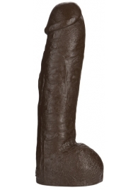 Большая насадка для трусиков Vac-U-Lock Realistic Hung - 31,7 см. - Doc Johnson - купить с доставкой в Новокузнецке
