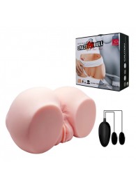 Телесный мастурбатор с двумя любовными тоннелями и вибрацией - Baile - в Новокузнецке купить с доставкой