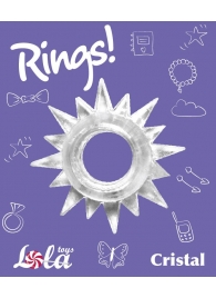 Прозрачное эрекционное кольцо Rings Cristal - Lola Games - в Новокузнецке купить с доставкой