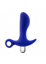 Синий стимулятор простаты с ручкой-кольцом Performance Prostimulator 02 - Blush Novelties - в Новокузнецке купить с доставкой