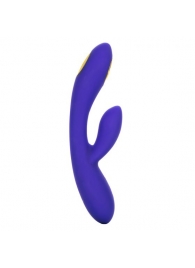 Фиолетовый вибратор с функцией электростимуляции Intimate E-Stimulator Dual Wand - 21,5 см. - California Exotic Novelties - купить с доставкой в Новокузнецке