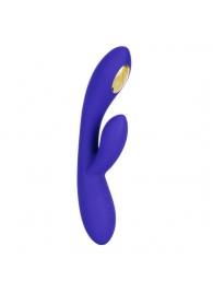 Фиолетовый вибратор с функцией электростимуляции Intimate E-Stimulator Dual Wand - 21,5 см. - California Exotic Novelties - купить с доставкой в Новокузнецке