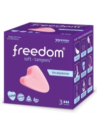 Женские гигиенические тампоны без веревочки FREEDOM normal - 3 шт. - Freedom - купить с доставкой в Новокузнецке