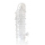 Закрытая прозрачная рельефная насадка Crystal sleeve - 13 см. - Erowoman-Eroman - в Новокузнецке купить с доставкой