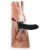 Чёрный полый страпон 7  Silicone Hollow Strap-On - 18 см. - Pipedream - купить с доставкой в Новокузнецке