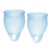 Набор голубых менструальных чаш Feel confident Menstrual Cup - Satisfyer - купить с доставкой в Новокузнецке