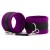 Фиолетово-черные наручники My rules на сцепке - БДСМ Арсенал - купить с доставкой в Новокузнецке
