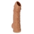 Телесная насадка с пупырышками и открытой головкой Nude Sleeve M - 12 см. - KOKOS - в Новокузнецке купить с доставкой