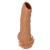 Телесная насадка с усиками и открытой головкой Nude Sleeve L - 14 см. - KOKOS - в Новокузнецке купить с доставкой