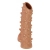 Телесная насадка с шипами и открытой головкой Nude Sleeve L - 14 см. - KOKOS - в Новокузнецке купить с доставкой