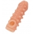 Телесная закрытая насадка с шариками Cock Sleeve Size S - 13,8 см. - KOKOS - в Новокузнецке купить с доставкой