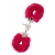 Металлические наручники с красной меховой опушкой METAL HANDCUFF WITH PLUSH RED - Dream Toys - купить с доставкой в Новокузнецке