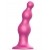 Розовая насадка Strap-On-Me Dildo Plug Beads size S - Strap-on-me - купить с доставкой в Новокузнецке