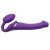 Фиолетовый безремневой вибрострапон Vibrating Bendable Strap-On - size L - Strap-on-me - купить с доставкой в Новокузнецке