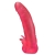 Розовая насадка для страпона с клиторальными лепестками - 18,5 см. - LOVETOY (А-Полимер) - купить с доставкой в Новокузнецке
