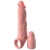Телесная насадка-удлинитель 2 Inch Silicone X-tension with Strap - 20,3 см. - Pipedream - в Новокузнецке купить с доставкой