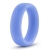 Голубое люминесцентное кольцо Silicone Glo Cock Ring - Blush Novelties - в Новокузнецке купить с доставкой