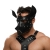 Черная кожаная маска «Собака» - Crazy Handmade - купить с доставкой в Новокузнецке