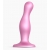 Розовая насадка Strap-On-Me Dildo Plug Curvy size M - Strap-on-me - купить с доставкой в Новокузнецке