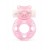 Розовое эрекционное виброкольцо в форме мишки - 1137 - в Новокузнецке купить с доставкой