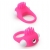 Розовое эрекционное кольцо с щеточкой LIT-UP SILICONE STIMU RING 5 - Dream Toys - в Новокузнецке купить с доставкой