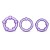 Набор из 3 фиолетовых эрекционных колец Stay Hard Beaded Cockrings - Blush Novelties - в Новокузнецке купить с доставкой