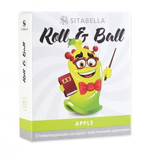 Стимулирующий презерватив-насадка Roll   Ball Apple - Sitabella - купить с доставкой в Новокузнецке