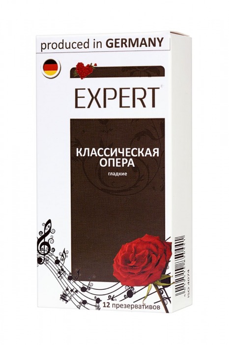 Гладкие презервативы Expert  Классическая опера  - 12 шт. - Expert - купить с доставкой в Новокузнецке