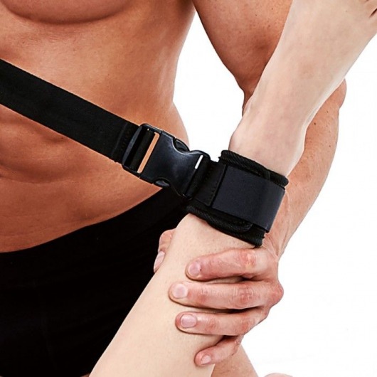 Черные фиксаторы для глубокого проникновения G-Spot Pal - Lux Fetish - купить с доставкой в Новокузнецке