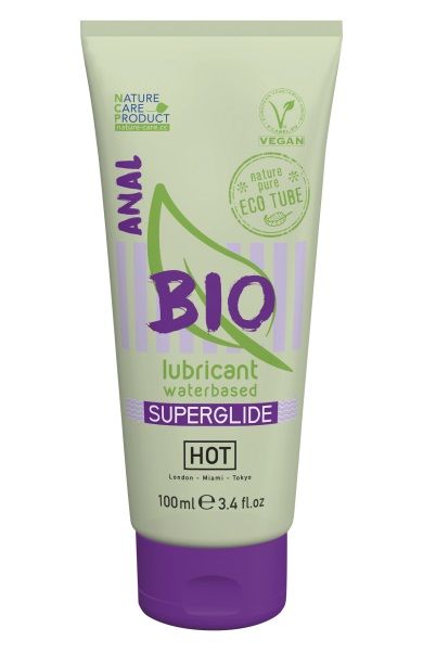 Интимный увлажняющий анальный гель BIO SuperGlide - 100 мл. - HOT - купить с доставкой в Новокузнецке