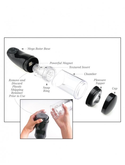 Прозрачный автоматический мастурбатор-анус Mega-Bator Ass - Pipedream - в Новокузнецке купить с доставкой