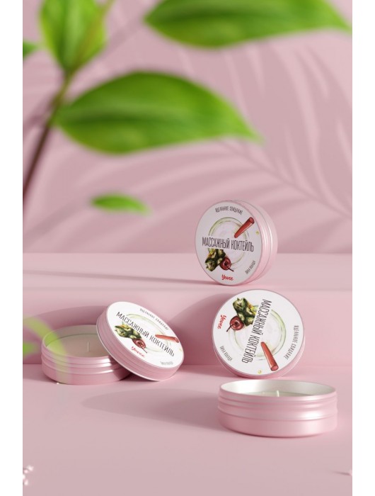 Массажная свеча «Массажный коктейль» с ароматом пина колады - 30 мл. - ToyFa - купить с доставкой в Новокузнецке