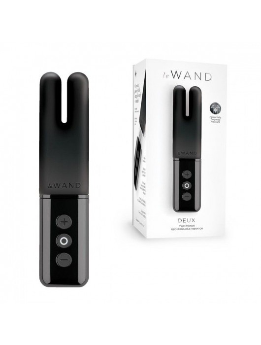 Чёрный двухмоторный мини-вибратор Le Wand Deux - Le Wand