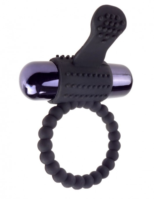 Черное эрекционное виброкольцо Vibrating Silicone Super Ring - Pipedream - в Новокузнецке купить с доставкой