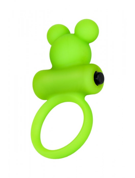 Зеленое виброкольцо на пенис A-Toys - A-toys - в Новокузнецке купить с доставкой