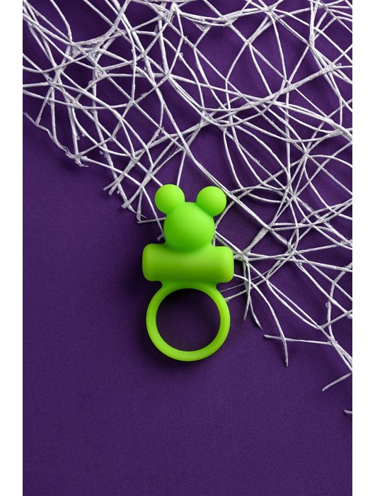 Зеленое виброкольцо на пенис A-Toys - A-toys - в Новокузнецке купить с доставкой