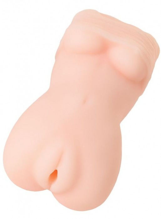 Телесный мастурбатор в виде женской фигурки - Toyfa Basic - в Новокузнецке купить с доставкой