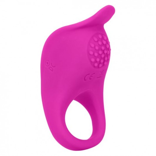 Ярко-розовое эрекционное виброкольцо Silicone Rechargeable Teasing Enhancer - California Exotic Novelties - в Новокузнецке купить с доставкой